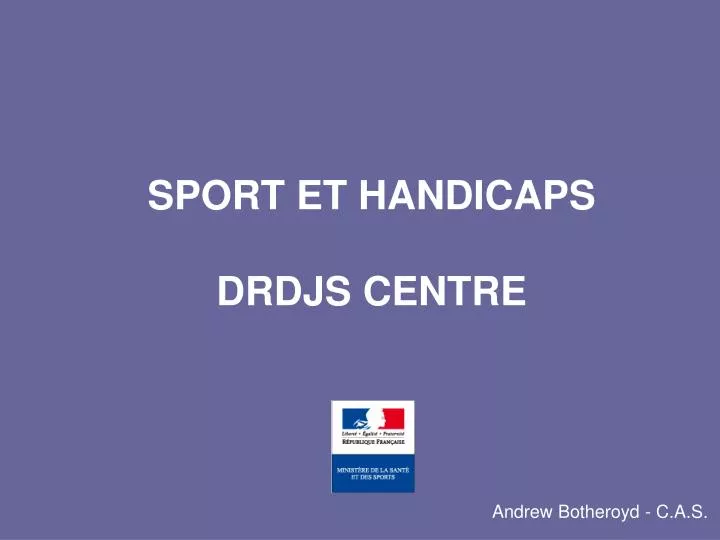 sport et handicaps drdjs centre