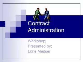 Contract Administration