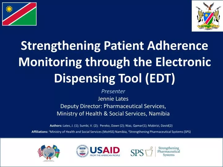 strengthening patient adherence monitoring through the electronic dispensing tool edt