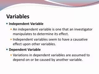 Variables