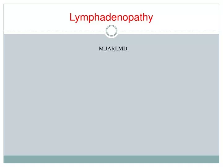lymphadenopathy