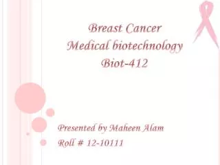 Breast Cancer Medical biotechnology Biot-412