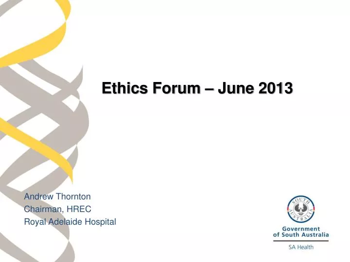ethics forum june 2013