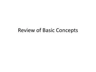Review of Basic Concepts