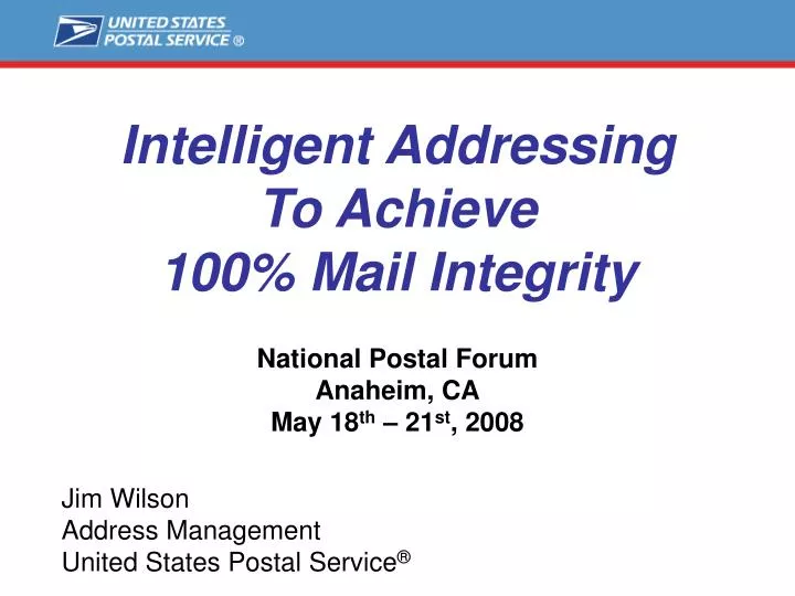 intelligent addressing to achieve 100 mail integrity