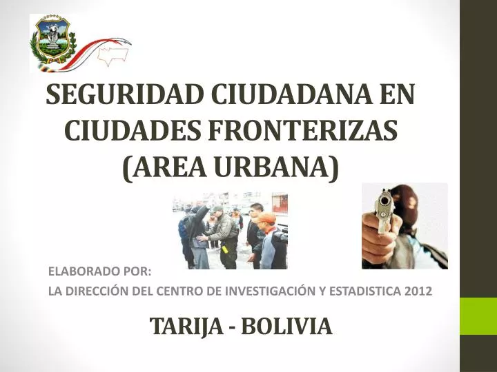 seguridad ciudadana en ciudades fronterizas area urbana