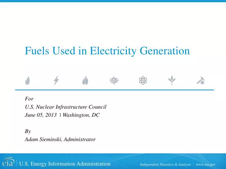 fuels used in electricity generation