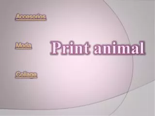 Print animal