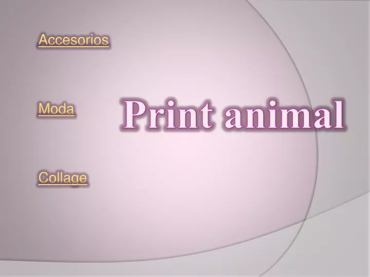 print animal