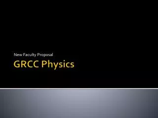 GRCC Physics