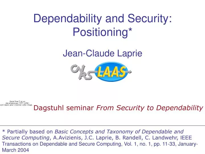 dependability and security positioning
