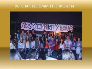 DC CHARITY COMMITTEE 2013-2014