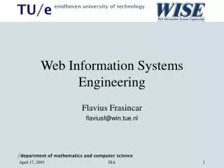 Web Information Systems Engineering