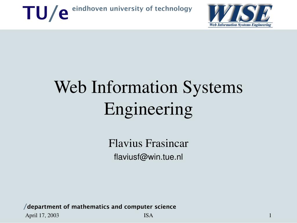 PPT - Web Information Systems Engineering PowerPoint Presentation, free ...