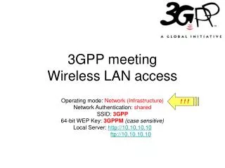 3GPP meeting Wireless LAN access