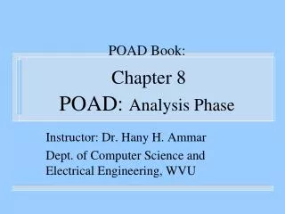 POAD Book: Chapter 8 POAD: Analysis Phase