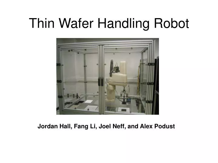 thin wafer handling robot