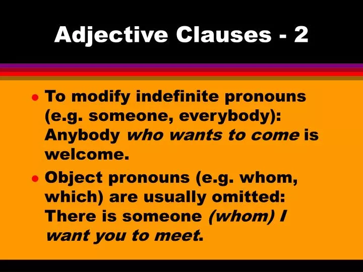 adjective clauses 2