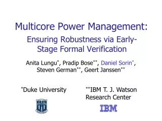 Multicore Power Management: