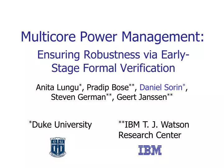 multicore power management