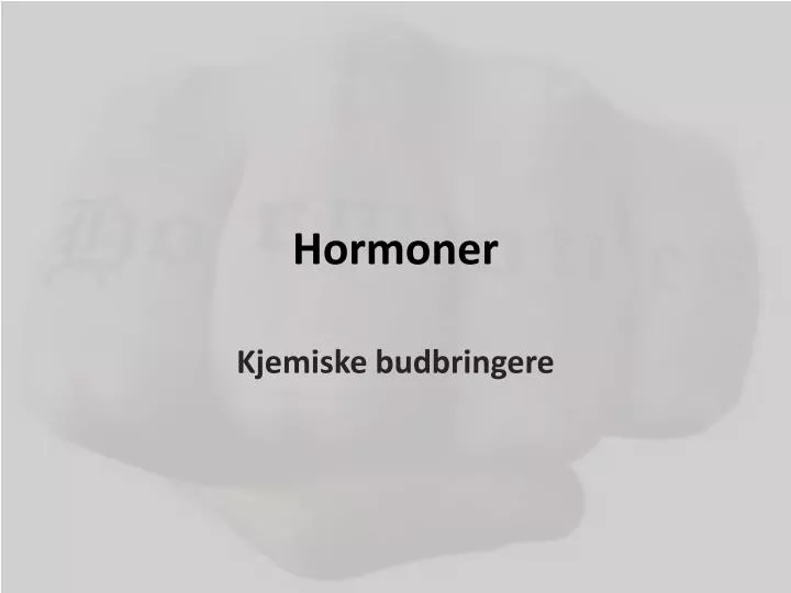 hormoner