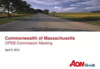 Commonwealth of Massachusetts OPEB Commission Meeting