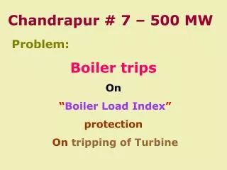 Chandrapur # 7 – 500 MW