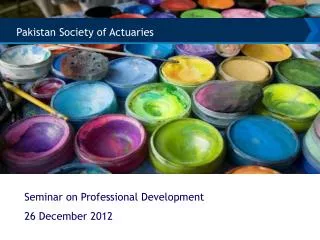 Seminar on Professional Development 26 December 2012