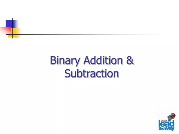 binary addition subtraction