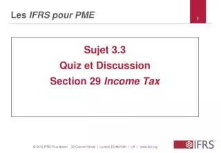 les ifrs pour pme