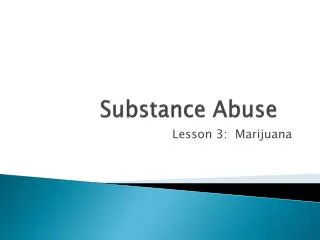 Substance Abuse