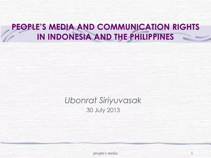 people s media and communication rights in indonesia and the philippines