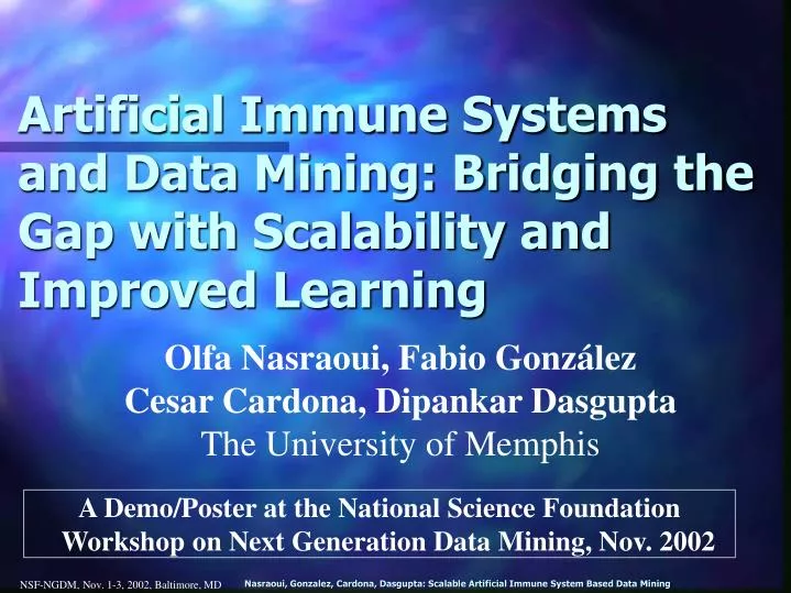 artificial immune systems and data mining bridging the gap with scalability and improved learning