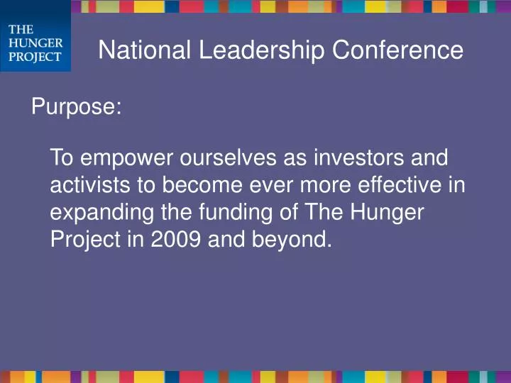 national leadership conference