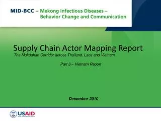 Supply Chain Actor Mapping Report