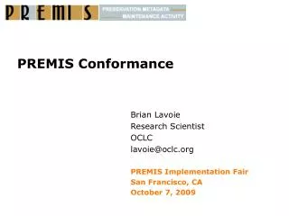 PREMIS Conformance