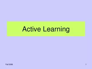 active learning