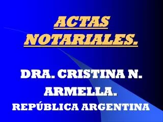 actas notariales