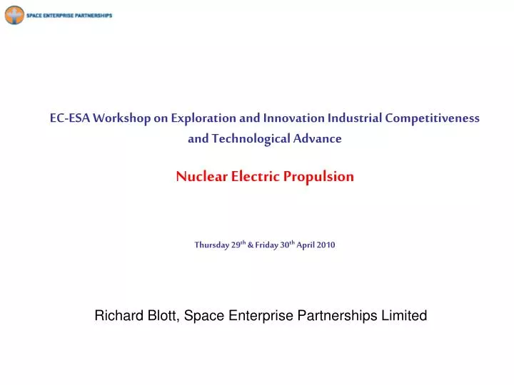 richard blott space enterprise partnerships limited