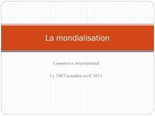 la mondialisation