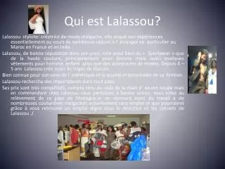 qui est lalassou