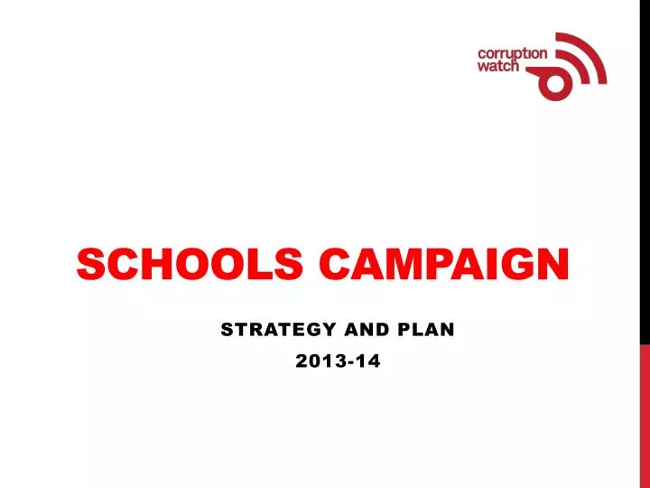 schools campaign