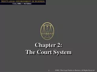Chapter 2: The Court System