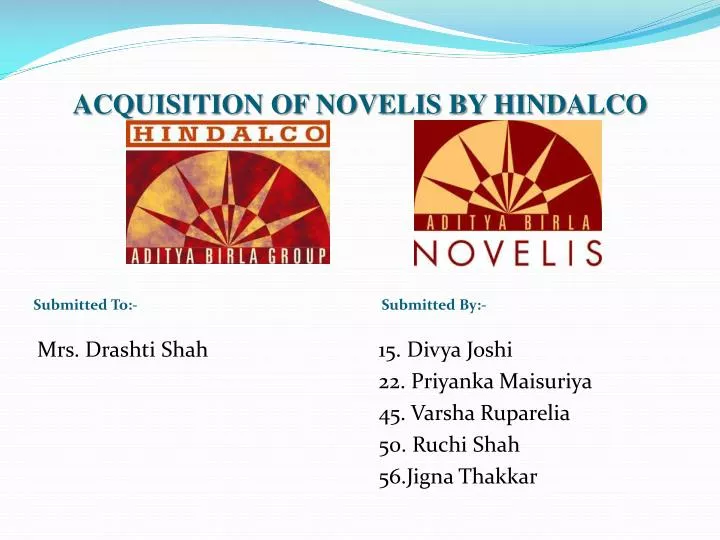 acquisition of novelis by hindalco