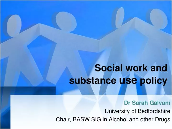social work and substance use policy