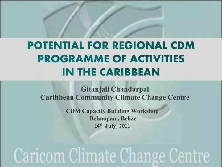 gitanjali chandarpal caribbean community climate change centre