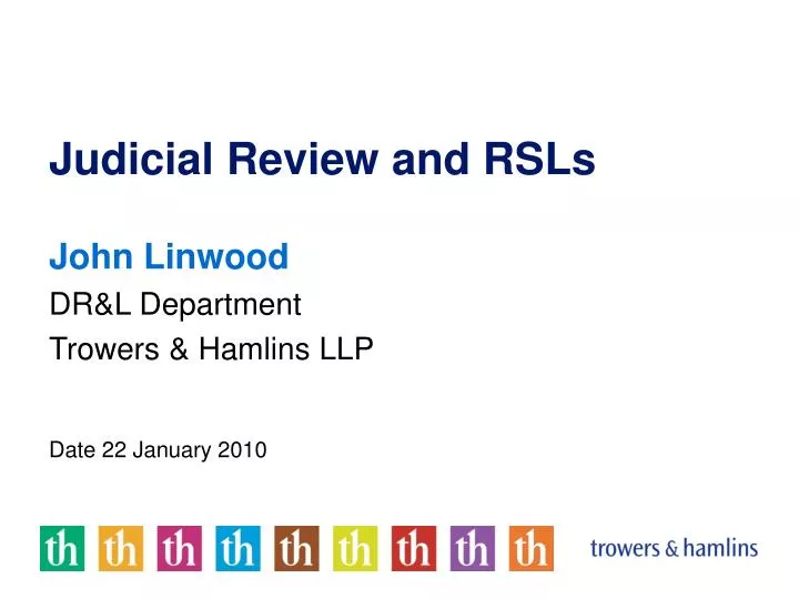 judicial review and rsls