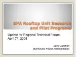 BPA Rooftop Unit Research and Pilot Programs - slide 1