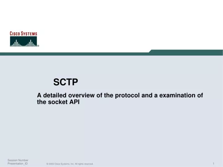 a detailed overview of the protocol and a examination of the socket api