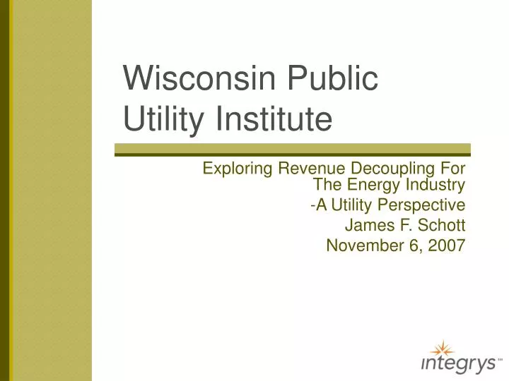 wisconsin public utility institute
